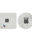 Mouse pad with the Haiti 2026 Away football shirt design by RIPA Football