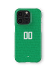 Phone case with the Ireland 2024 Home football shirt design by RIPA Football