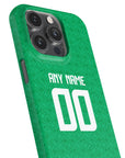 Phone case with the Ireland 2024 Home football shirt design by RIPA Football