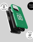 Phone case with the Ireland 2024 Home football shirt design by RIPA Football