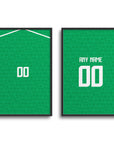Print with the Ireland 2024 Home football shirt design by RIPA Football