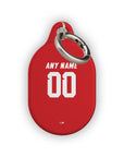 AirTag holder with the Iran 2026 Away football shirt design by RIPA Football