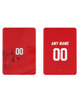 iPad case with the Iran 2026 Away football shirt design by RIPA Football