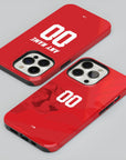 Phone case with the Iran 2026 Away football shirt design by RIPA Football
