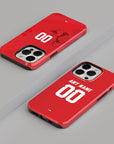 Phone case with the Iran 2026 Away football shirt design by RIPA Football