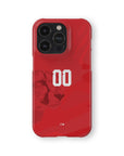 Phone case with the Iran 2026 Away football shirt design by RIPA Football