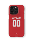 Phone case with the Iran 2026 Away football shirt design by RIPA Football