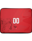 Laptop sleeve with the Iran 2026 Away football shirt design by RIPA Football