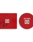 Mouse pad with the Iran 2026 Away football shirt design by RIPA Football