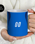 Mug with the Italy 2006 Home football shirt design by RIPA Football