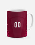Mug with the Italy 2026 Goalkeeper football shirt design by RIPA Football