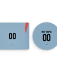 Mouse pad with the Japan 2026 Training football shirt design by RIPA Football