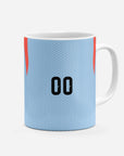 Mug with the Japan 2026 Training football shirt design by RIPA Football