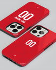 Phone case with the Jordan 2026 Away football shirt design by RIPA Football
