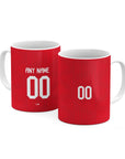 Mug with the Jordan 2026 Away football shirt design by RIPA Football