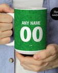 Mug with the Mexico 1994 Home football shirt design by RIPA Football