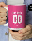Mug with the Mexico 2026 Goalkeeper football shirt design by RIPA Football