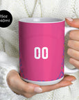 Mug with the Mexico 2026 Goalkeeper football shirt design by RIPA Football