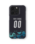 Phone case with the Paraguay 2026 Away football shirt design by RIPA Football