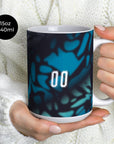 Mug with the Paraguay 2026 Away football shirt design by RIPA Football