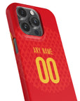 Phone case with the Portugal 2004 Home football shirt design by RIPA Football
