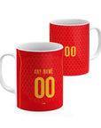 Mug with the Portugal 2004 Home football shirt design by RIPA Football