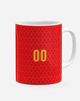 Mug with the Portugal 2004 Home football shirt design by RIPA Football