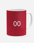 Mug with the Portugal 2018 Home football shirt design by RIPA Football