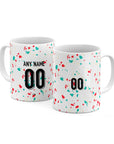 Mug with the Portugal Women 2023 Away football shirt design by RIPA Football