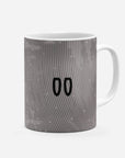 Mug with the Portugal 2025 Goalkeeper football shirt design by RIPA Football