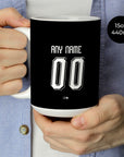 Mug with the Switzerland 2026 Goalkeeper football shirt design by RIPA Football