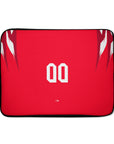 Laptop sleeve with the Tunisia 2026 Away football shirt design by RIPA Football