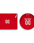 Mouse pad with the Tunisia 2026 Away football shirt design by RIPA Football