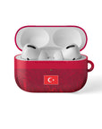 AirPods case with the Turkey 2026 Away football shirt design by RIPA Football