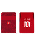iPad case with the Turkey 2026 Away football shirt design by RIPA Football