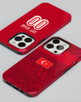 Phone case with the Turkey 2026 Away football shirt design by RIPA Football