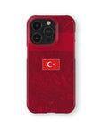Phone case with the Turkey 2026 Away football shirt design by RIPA Football