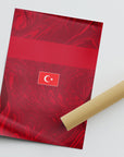 Print with the Turkey 2026 Away football shirt design by RIPA Football