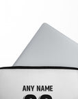 Laptop sleeve with the Uzbekistan 2026 Away football shirt design by RIPA Football