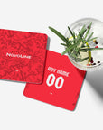 Coaster with the Kaiserslautern 2026-27 Home football shirt design by RIPA Football
