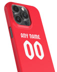 Phone case with the Kaiserslautern 2026-27 Home football shirt design by RIPA Football