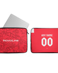 Laptop sleeve with the Kaiserslautern 2026-27 Home football shirt design by RIPA Football