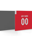 Mouse pad with the Kaiserslautern 2026-27 Home football shirt design by RIPA Football