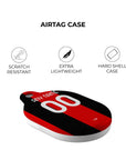 AirTag holder with the AC Milan 2026-27 Home football shirt design by RIPA Football