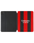 iPad case with the AC Milan 2026-27 Home football shirt design by RIPA Football