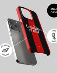 Phone case with the AC Milan 2026-27 Home football shirt design by RIPA Football
