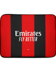 Laptop sleeve with the AC Milan 2026-27 Home football shirt design by RIPA Football