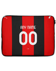 Laptop sleeve with the AC Milan 2026-27 Home football shirt design by RIPA Football