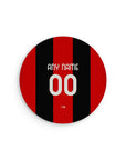 Mouse pad with the AC Milan 2026-27 Home football shirt design by RIPA Football