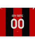 Mouse pad with the AC Milan 2026-27 Home football shirt design by RIPA Football